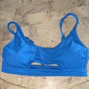 Time and Tru Ribbed bikini Top Size Large